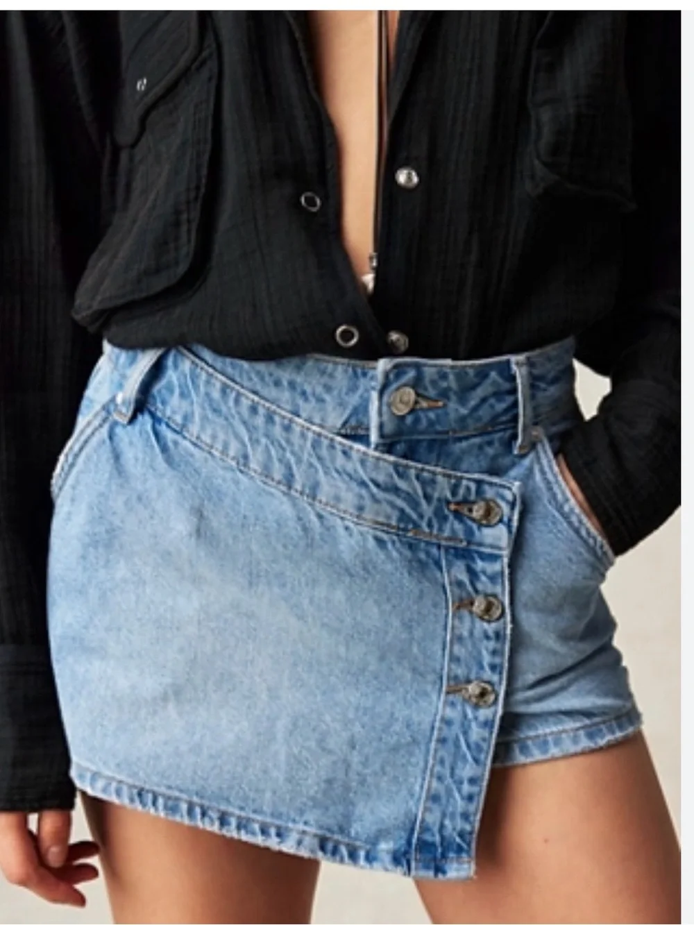 Free people buttonfly skort size 28